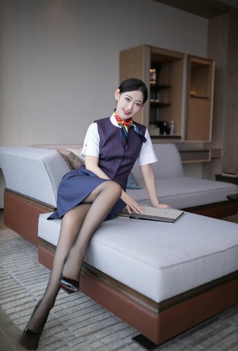 XiuRen 秀人 No.N114 唐安琪空姐制服国航空姐 - [新秀人套圖] [89P]