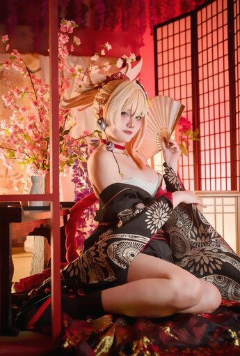Xiaoyukiko - Yoimiya Yukata 【32P】 - COSPLAY [32P]