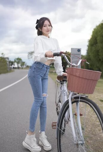 XiuRen 秀人 No.N291 鱼子酱Fish 户外骑行紧身牛仔 - [新秀人套圖] [117P]