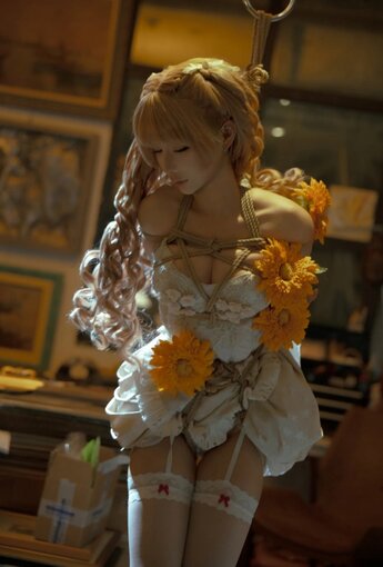 蠢沫沫 - 向日葵 繩 【17P】 - COSPLAY [17P]