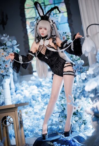 九言 - 碧藍航線 可畏兔女郎【48P】 - COSPLAY [48P]