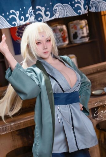 咬一口兔娘 - 火影忍者 綱手 【84P】 - COSPLAY [84P]