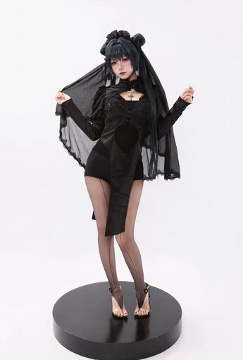 柒柒要乖哦 - 蔚藍檔案 龍華妃咲 花嫁 【85P】 - COSPLAY [85P]