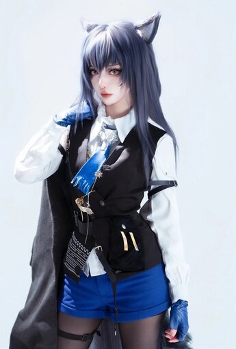 炭烤莉莉黑 - 明日方舟 德克薩斯 【14P】 - COSPLAY [14P]